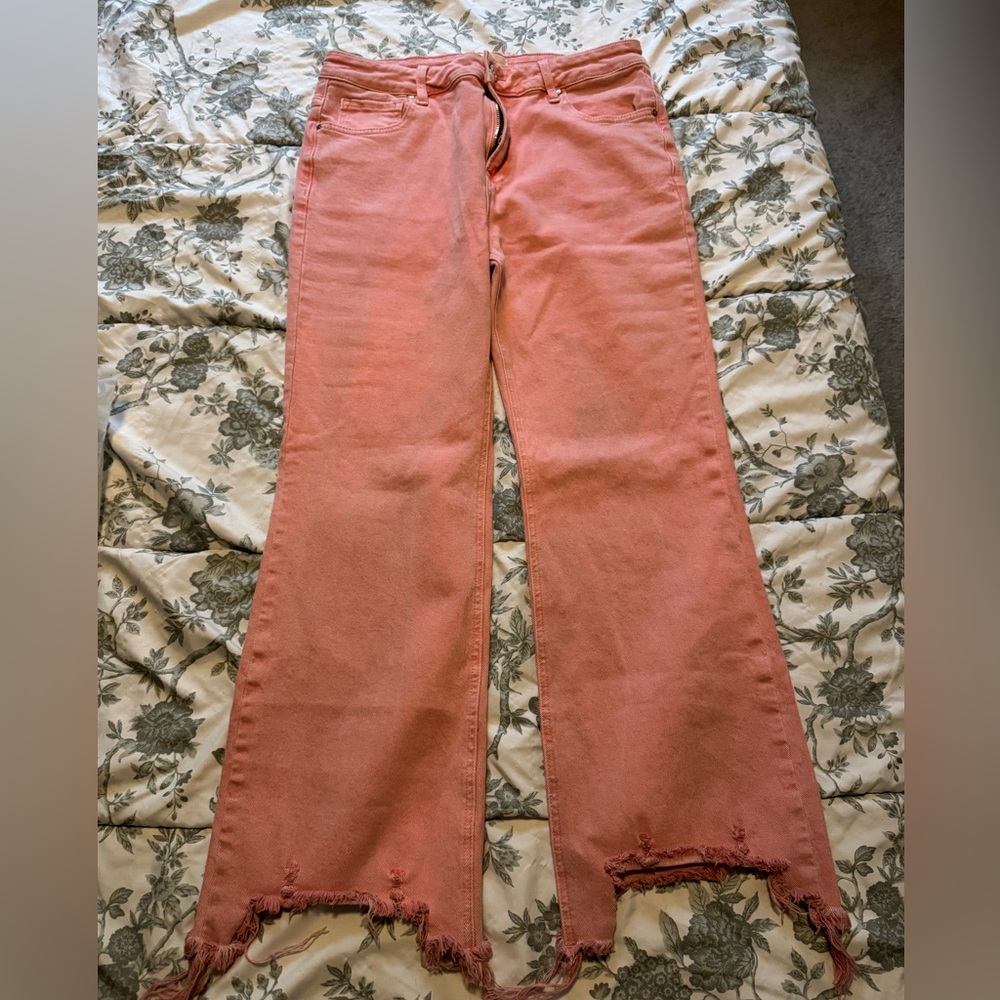 Risen jeans coral jeans size 13